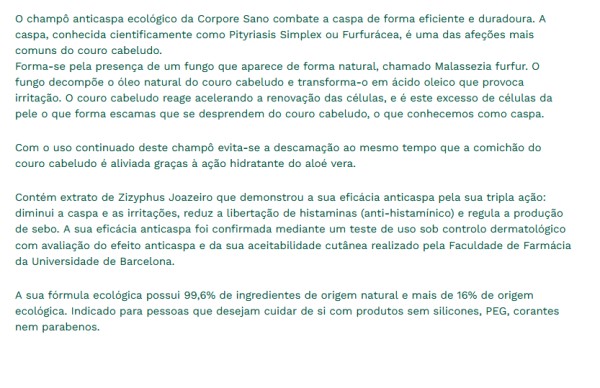 CS Champô Anticaspa Calmante Ecocert Bio