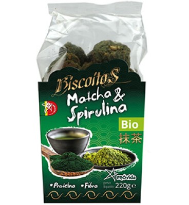 Biscoitos de Macha e Spirulina