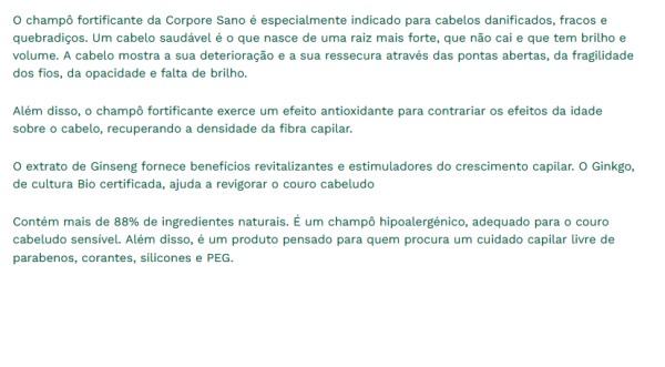 CS Champô Fortificante Ginseng Bio