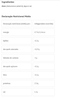 Santa Catarina Atum Natural Filete 120g