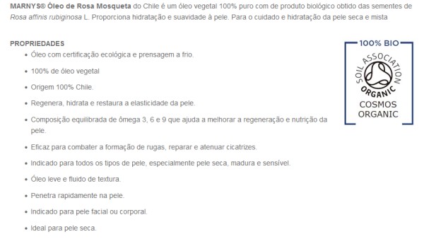 Óleo de Rosa Mosqueta Bio 50ml