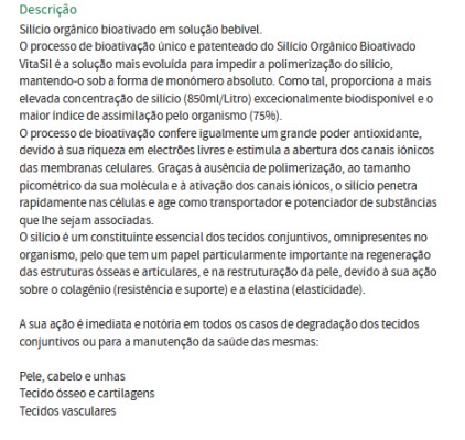 Silício Bio-Ativado 500ml