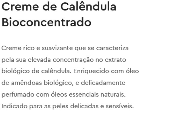 Creme Calêndula Bioconcentrado