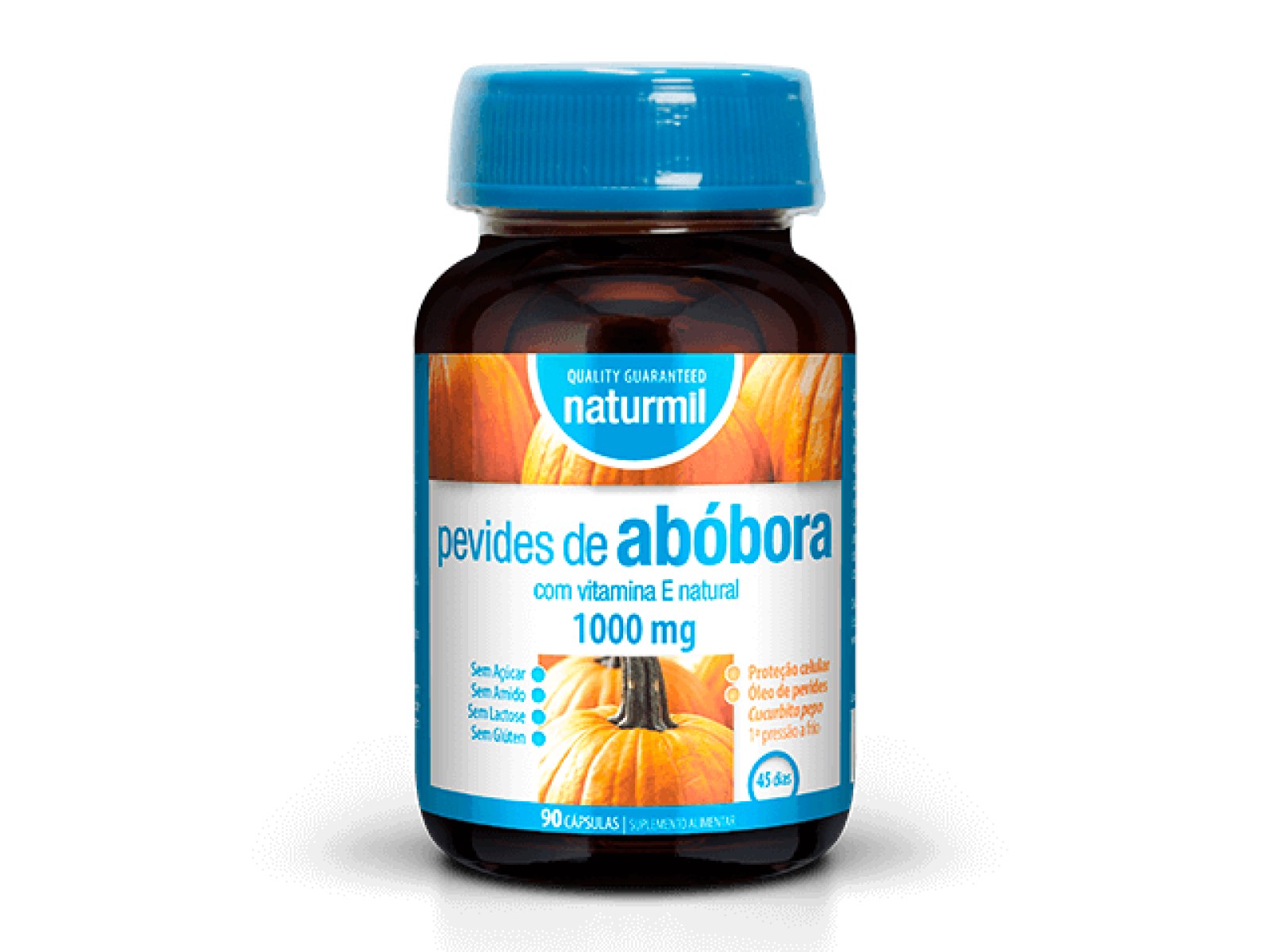 Pevides de Abóbora 1000mg 90 cápsulas