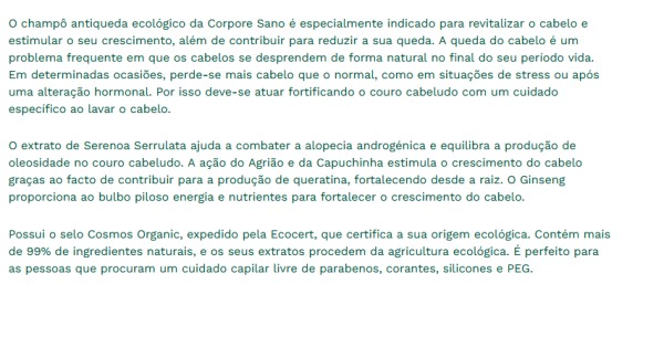 CS Champô Antiqueda Ecocert Bio