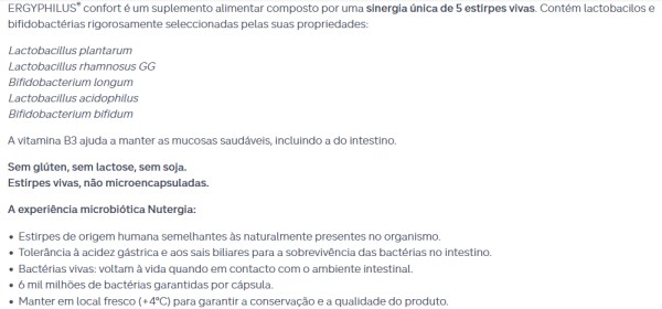 Ergyphilus Confort 60 cápsulas