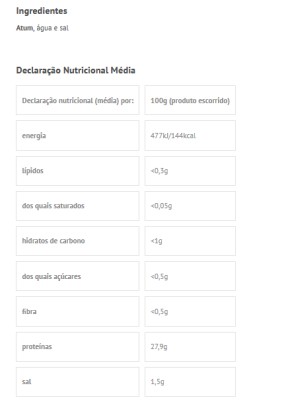 Santa Catarina Atum Natural Posta 160g