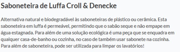 Saboneteira de Luffa Croll & Denecke