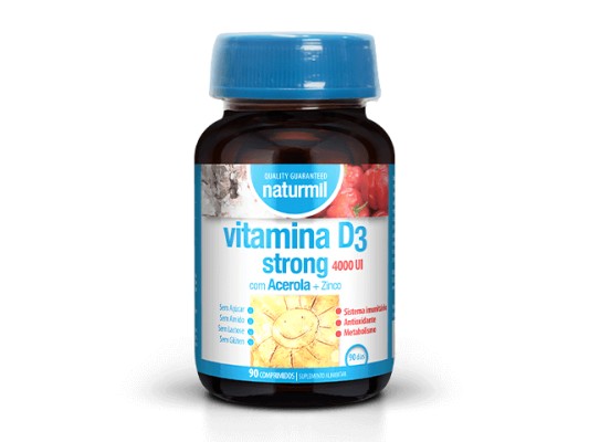 Vitamina D3 Strong 4000 U.I 90 cápsulas