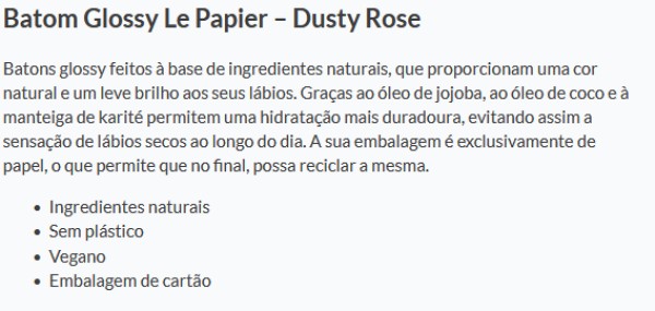 Batom Glossy Le Papier - Dusty Rose