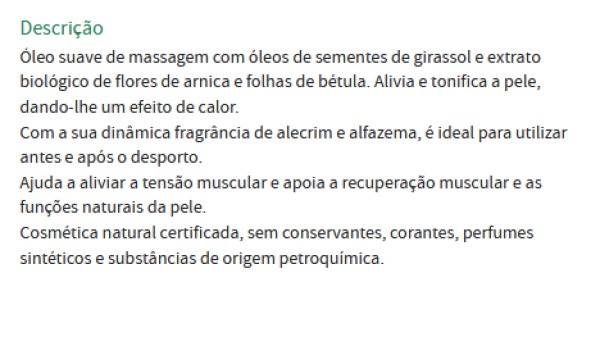 Óleo para Massagem com Arnica Weleda 100ml