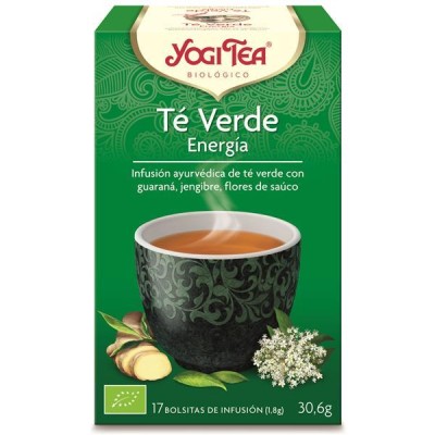 Yogi Tea Bio Chá Verde Energia 17 saquetas