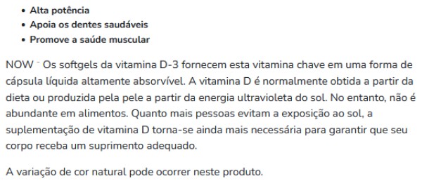 Vitamin D-3 10 000 U.I. 120 sofgels