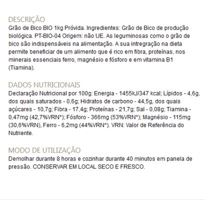 Grão de Bico Bio