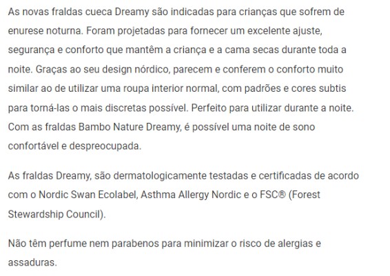 Bambo Dreamy Meninas 4-7 anos