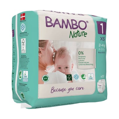 Bambo Nature Fraldas 1XS 2-4kg