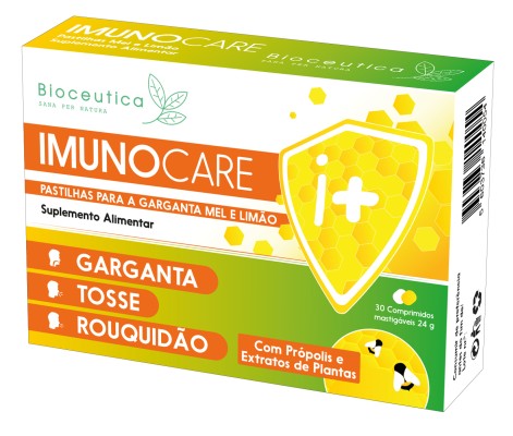 Imunocare 30 Pastilhas Mel+Limão